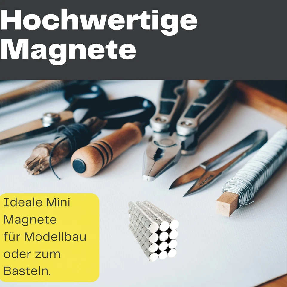 Neodym Magnet N52 Magnetscheiben Stabmagnet Zylindermagnet Starke Magnete Rund - Bild 3 von 4