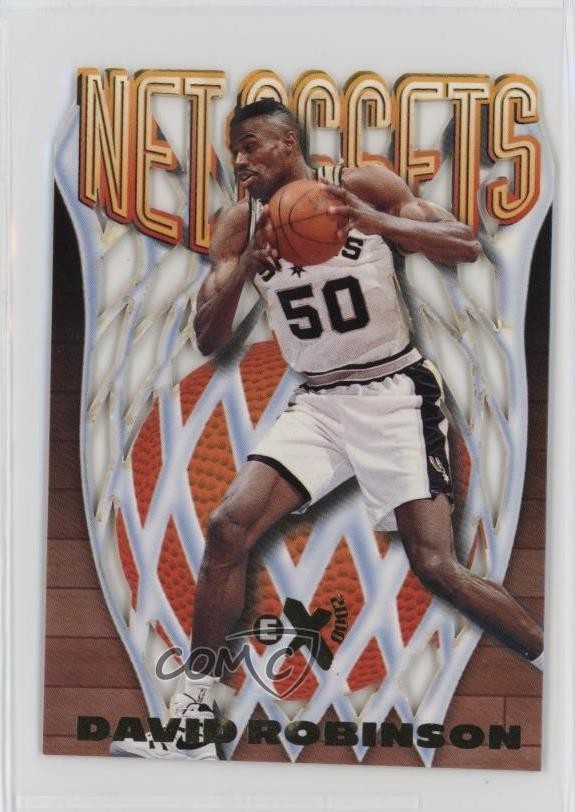 1996-97 Skybox E-X2000 Net Assets David Robinson #16 HOF 09is