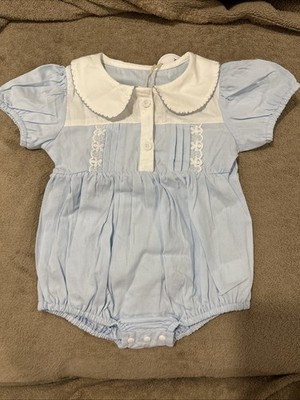 Unbranded Blue Short Sleeve Baby Bodysuit  90cm