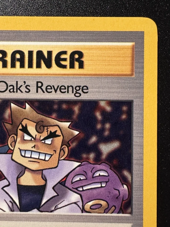 [Ink Error] 1st Edition Imposter Oak's Revenge 76/82 Team Rocket Pokemon Card MP - Image 4 of 4