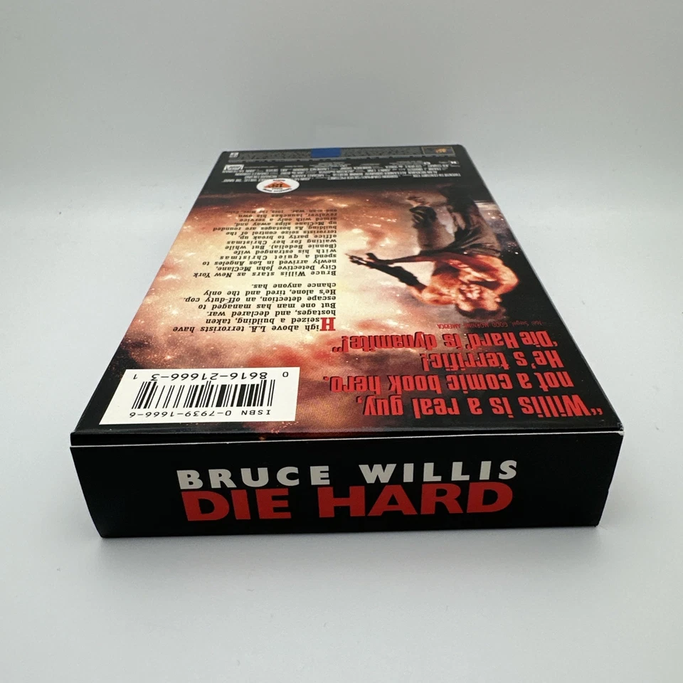 Die Hard (VHS, 1989, CBS Fox) Bruce Willis, Alan Rickman OOP Rare FS - Image 3 of 4