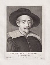 Guido Reni Incisore Italiano Bologna Incisione Ritratto 1770