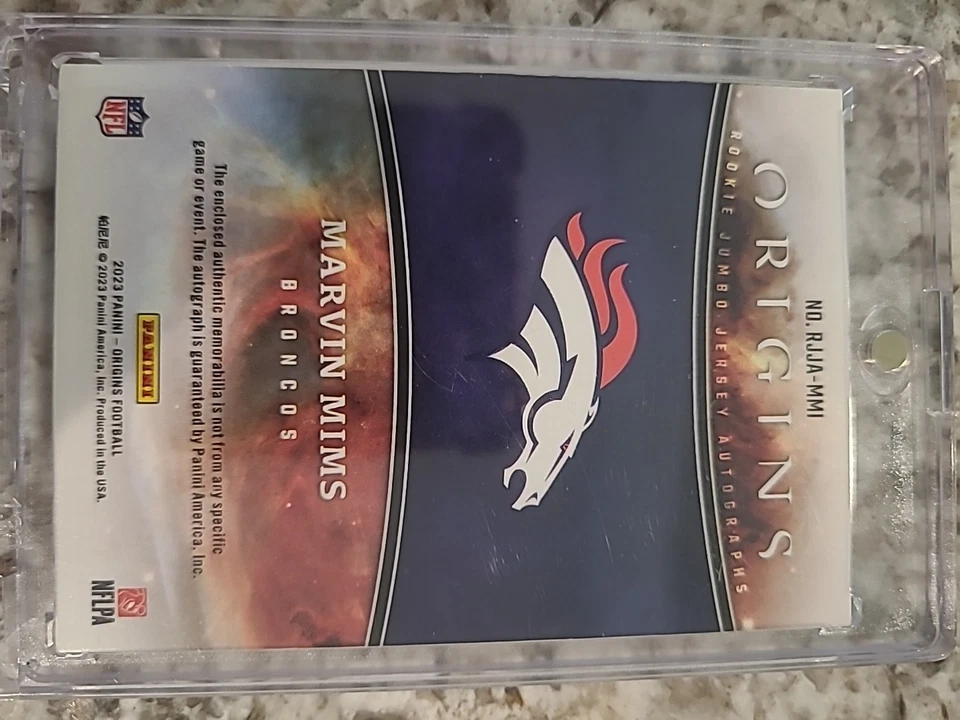 2023 PANINI Origins Marvin Mims RPA TURQUOISE - Image 2 of 2