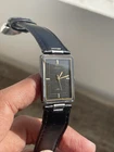 Vintage Seiko ARC Tank Shape 1221-5760 Quartz Rare Black On Black Japan Made Men