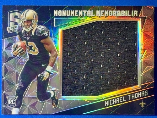 2016 Spectra Monumental Memorabilia Patch Michael Thomas RC Rookie 195/199 #38 - Picture 1 of 3