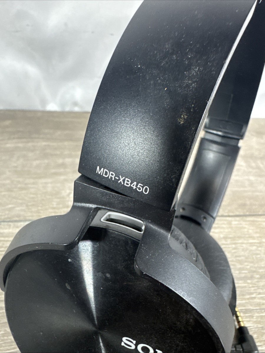 Sony MDR-XB450AP Extra Bass On-Ear Stereo Headphones Black Wired