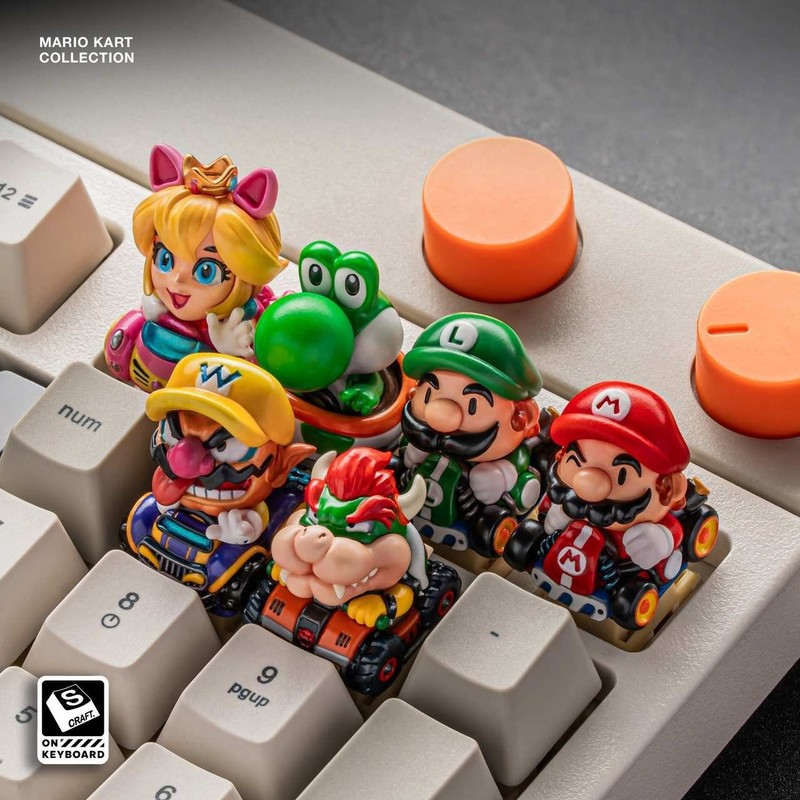 S-Craft Mario Kart MK Bowser Wario Luigi Mario Yoshi Bundle Artisan Keycap lot