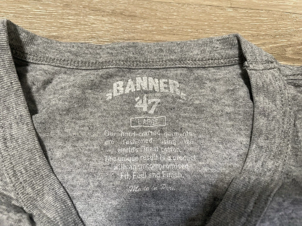 Los Angeles Lakers Vintage Mens Sz L T-Shirt Banner 47 Brand Kobe Luka LeBron - Image 3 of 4