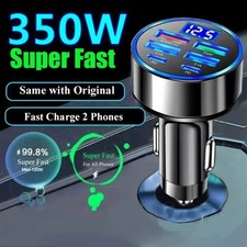 4 USB Port Super Fast Car Charger Adapter for iPhone Samsung Android Cell Phone