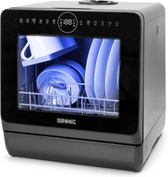 Duronic Table Top Dishwasher DW5 BK 950W Compact Tabletop Dish Washer Mini 5L
