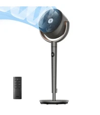 Dreo Pedestal Fan 80ft Range 9-Speed Quiet 120° Oscillating w/ Remote