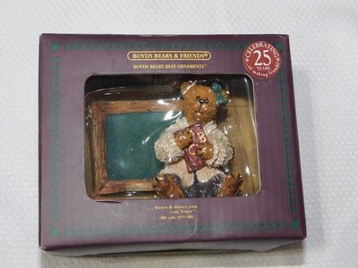 Vtg Boyds Bears and Friends Ornaments Figurines Miss Wise Bear Shawl Teacher New