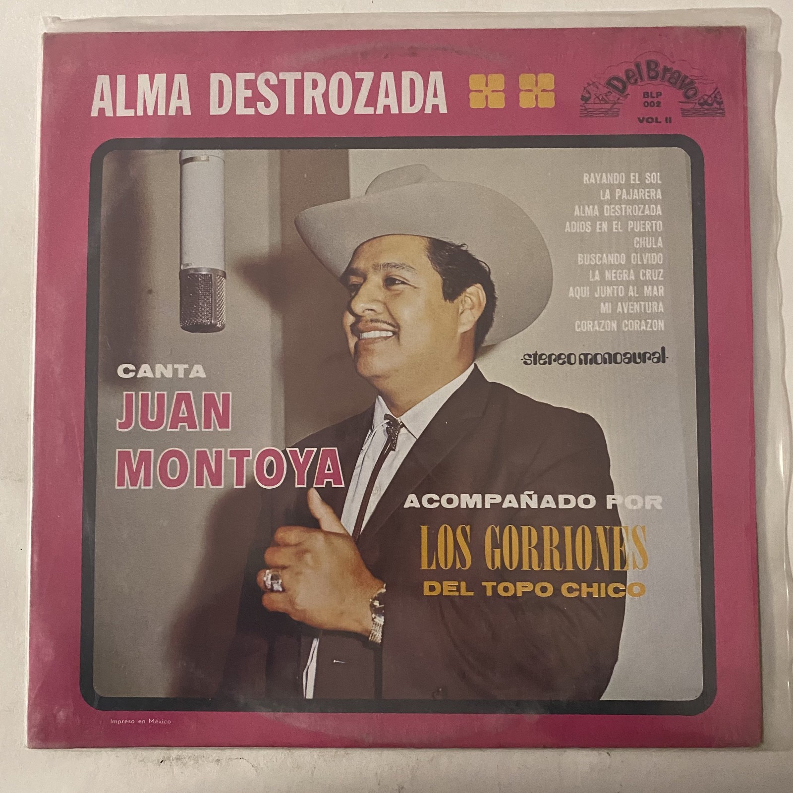 JUAN MONTOYA - ALMA DESTROZADA - MEXICAN LP, NORTEÑO