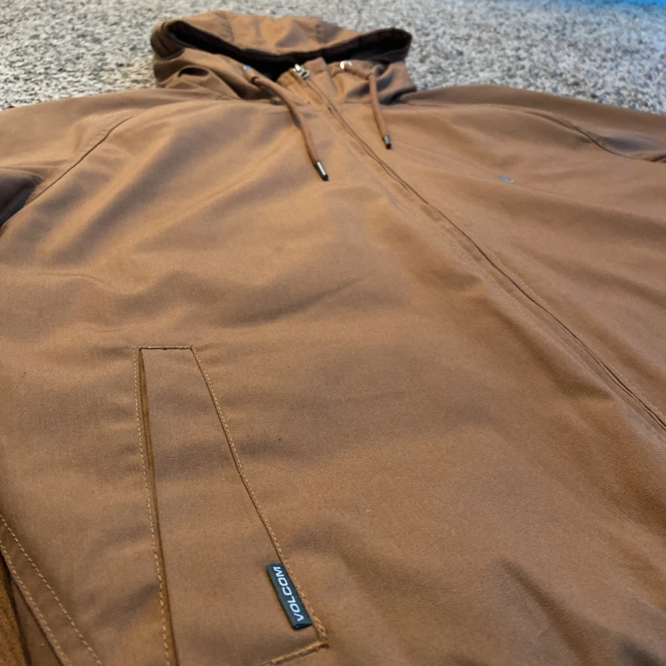Volcom Hernan 5k Coat - Men's (M) - Golden Brown, Water Resistant, Snow/SKI Gear - Image 4 of 4