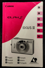 Canon ELPH2 IXUS II Camera Manual, CTI-7412-002, Multi Language