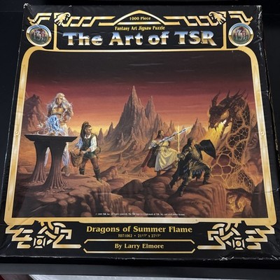 VINTAGE 1995 THE ART OF TSR - Dragons of Summer Flame- 1000 Piece Jigsaw Puzzle