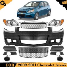 Front Bumper Cover Paintable Grille Assembly Kit For 2009-2011 Chevrolet Aveo5 Front Bumper Cover Paintable Grille Assembly Kit For 2009-2011 Chevrolet Aveo5