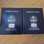 1997 And 1999 American Silver Eagle Proof In Box With COA from US Mint.