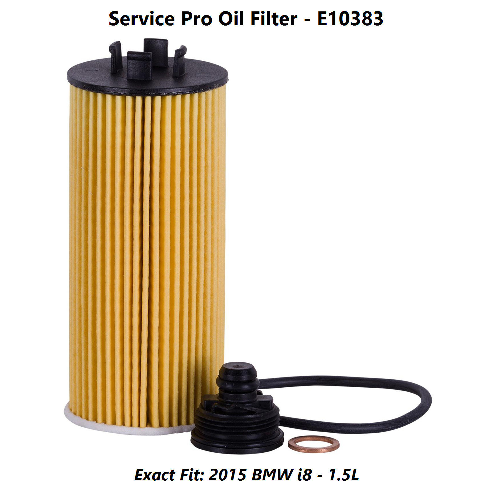 Fits: 2015 BMW i8 1.5L 6,000 Mile Synthetic Oil & Filter Kit (0W-20)