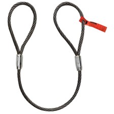 DAYTON 1DNG1 Wire Rope Sling,4 ft L,7,800 lb Load Cap 1DNG1