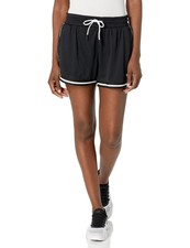 DKNY Womens High Waist Logo Tape Bike Short