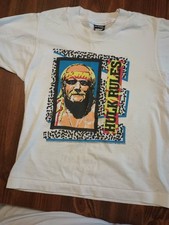 Vintage 80s WWF Hulk Rules T-Shirt White Youth 10-12 Hogan Wrestling Wrestler