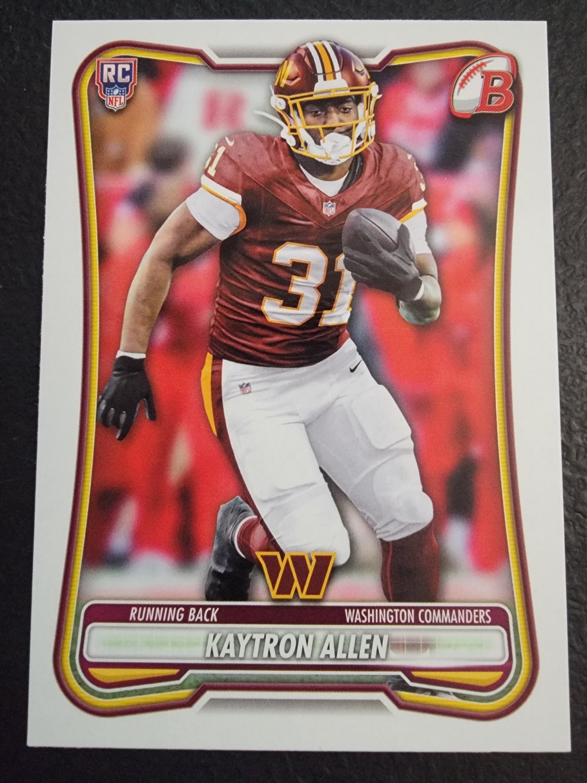 2026 Bowman Football Kaytron Allen #115 Rookie Card RC