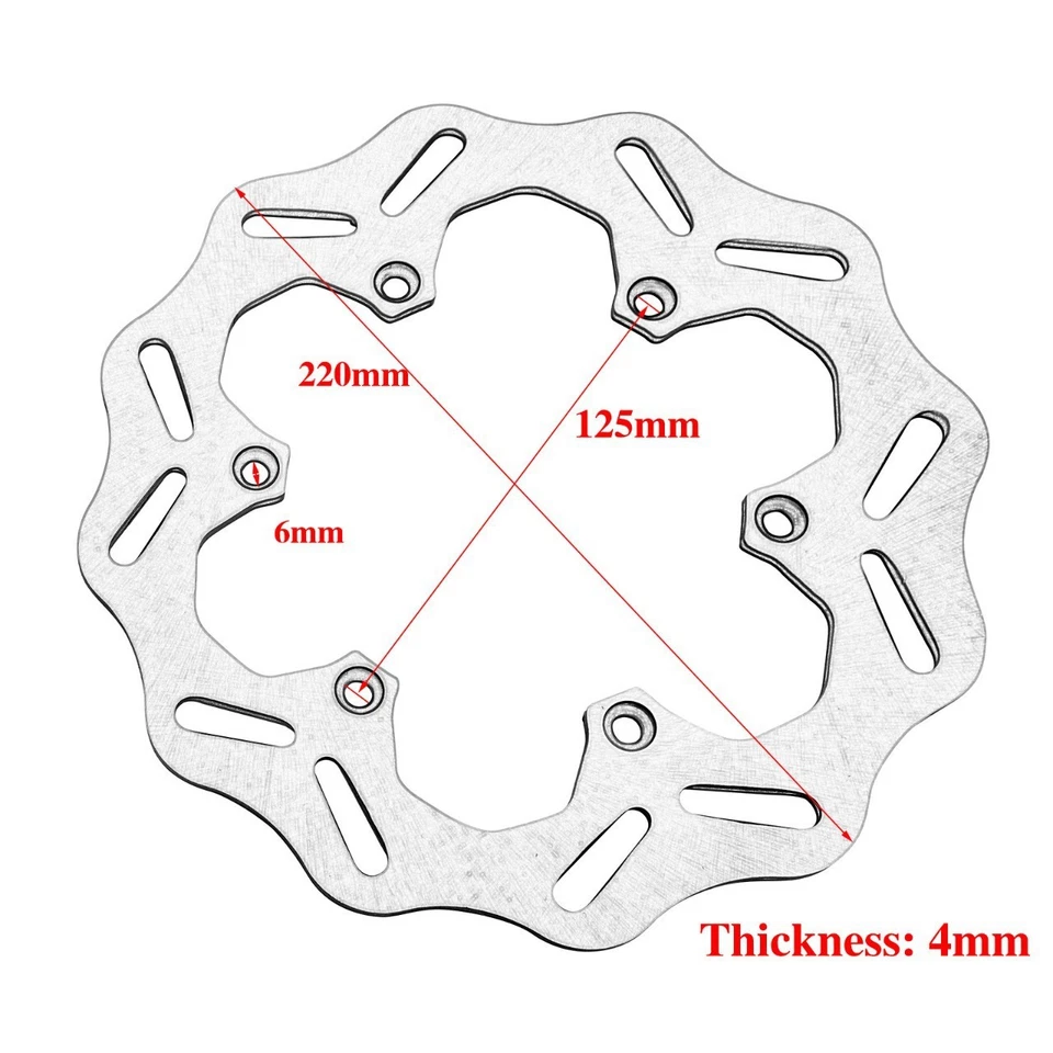 Disc Brake Rotor for KTM 125 150 250 300 350 450 500 SX XC SXF 16-25 Front+Rear Foto 3 de 4