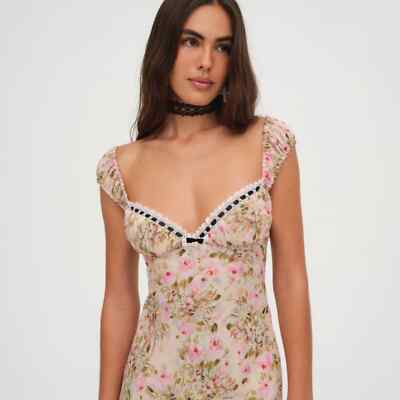 knee length dresses for ladies Rosalyn Maxi Dress by for Love & Lemons M / White by 75 Degrees and Fuzzy