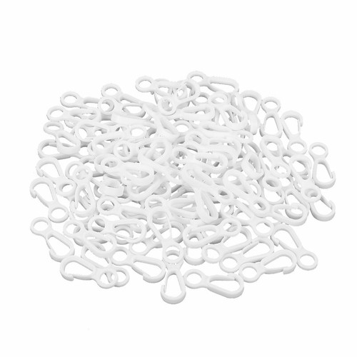 10/50/100 PCS Small Flag Pole Clip Hooks with Moveable Grommets Plastic Snap - Picture 52 of 55
