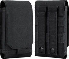 Men Tactical Molle Cell Phone Belt Pack Bag Loop Waist Holster Pouch Case​ Black