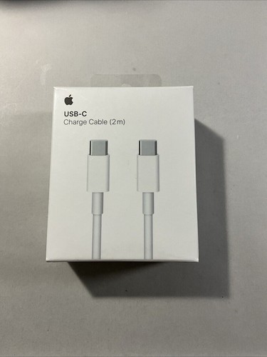 Apple Genuine MLL82AM/A USB-C Charge Cable, 2m - White NEW USB-C/USB-C Cable - Picture 2 of 5