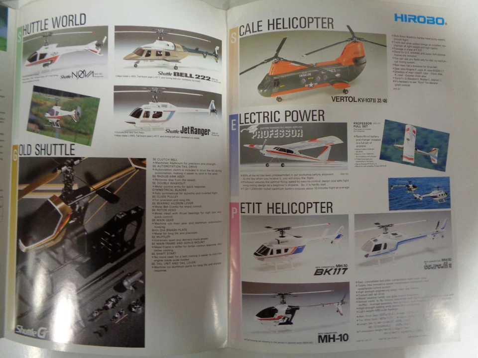 HIROBO RADIO CONTROL MODEL INDEX '91 FLYER HELICOPTERS AIRPLANES & PARTS - Image 4 of 4