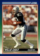 1990 SCORE NFL FOOTBALL Trading Card #37 😎😍 WILLIE GAULT, Los Angeles Raiders