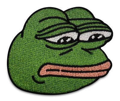 FINALLY HOME Pepe der Frosch Meme Traurig Patch zum Aufbügeln | DIY Kleidungszubehör, Patches