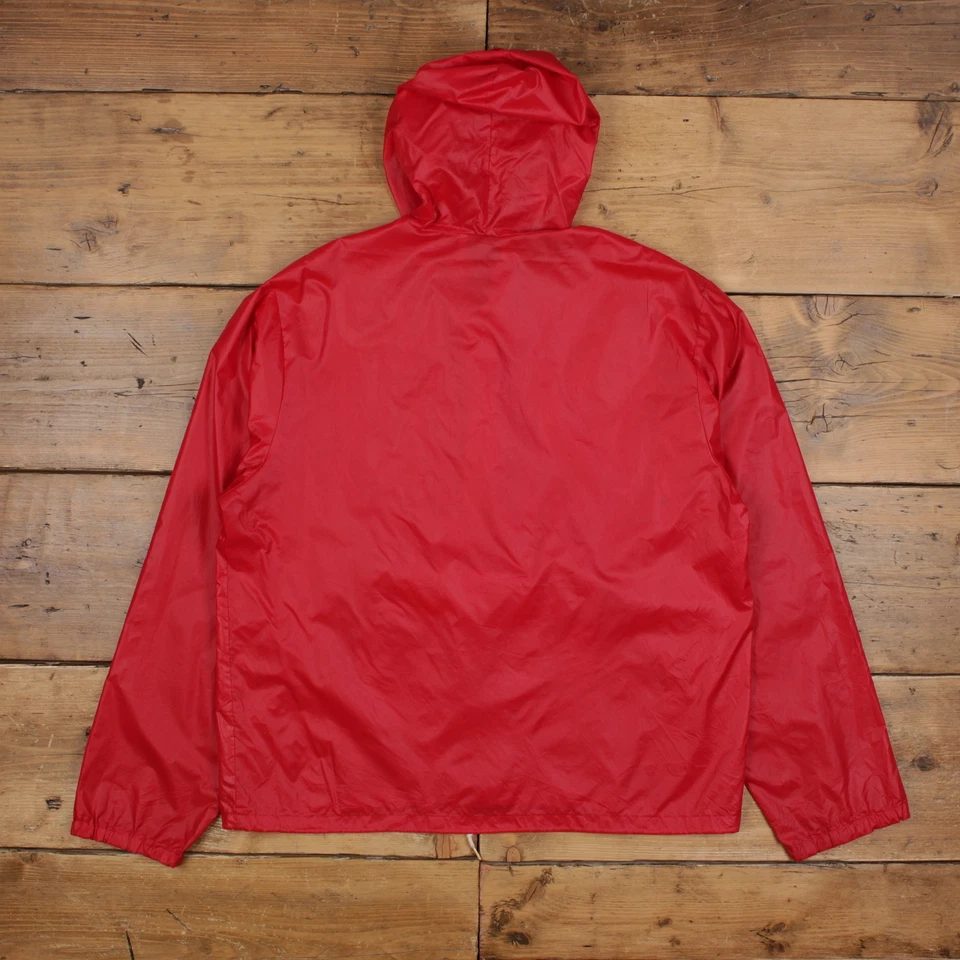 Chaqueta cortavientos vintage Lacoste L años 80 Izod Pullover rojo Foto 2 de 4