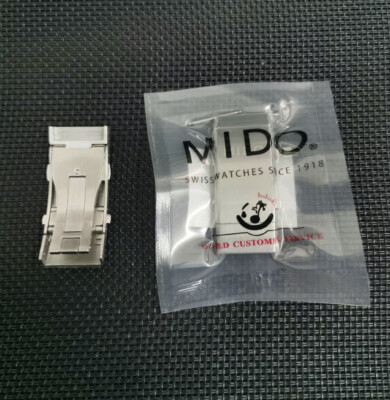 New MIDO Ocean Star M640.65AB Steel Clasp Buckle For Rubber Strap M026430A