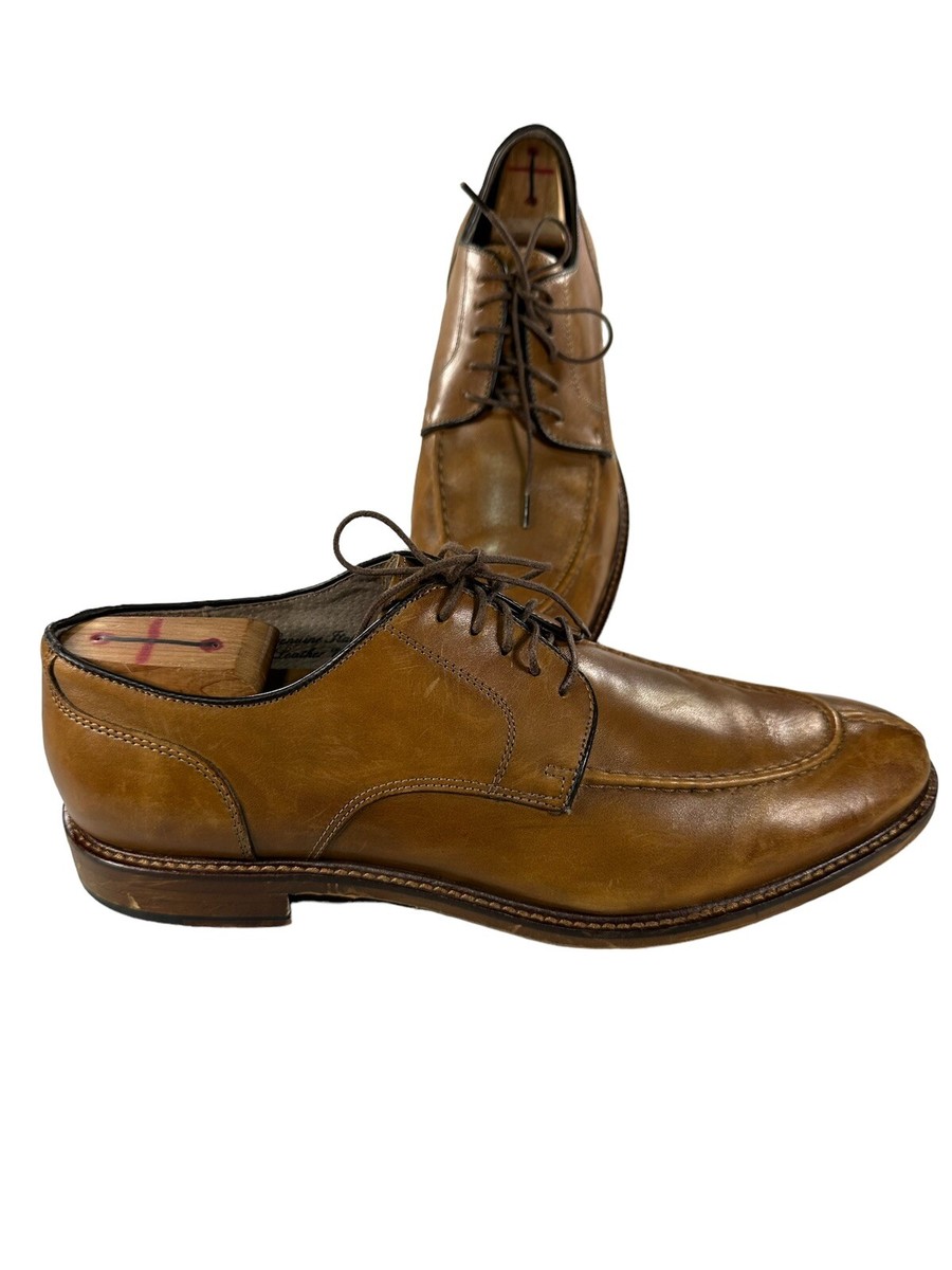Joseph Abboud Stevenson Mens Size 10.5 M Brown Leather Derby  display picture 3