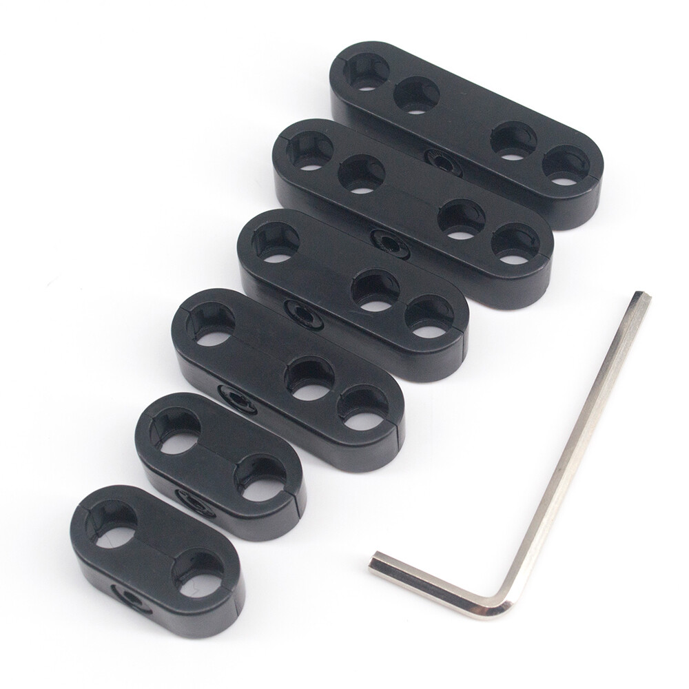 8.5mm 8.8mm 9mm Black Spark Plug Wire Separator Dividers Looms Chevy Ford 7343B