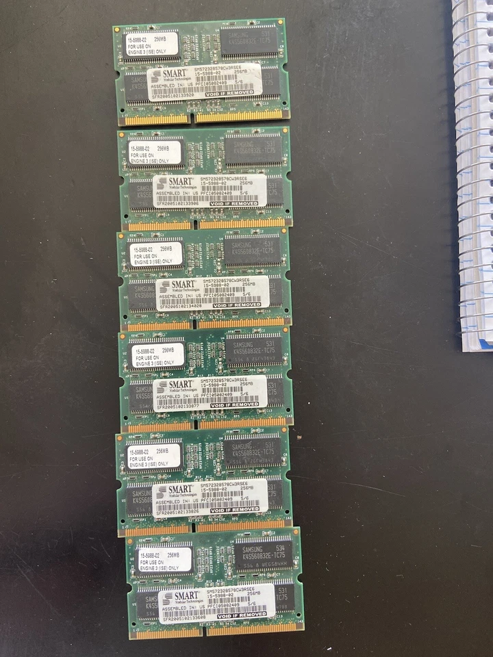 Smart Modular Technologies 256 SDRAM SODIMM, for use in cisco engine 3(ISE) - Image 2 of 3