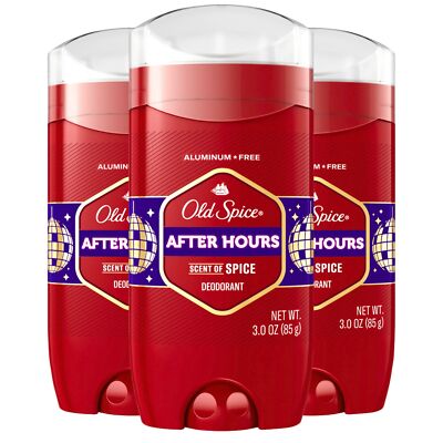 Old Spice After Hours Men's Deodorant 3 Ounce Pack of 3 24 Hour Odor Protection