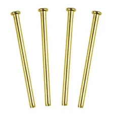4 Gatehouse 4-inch Hinge Pins - Polished Brass Finish - 0308923 - NEW