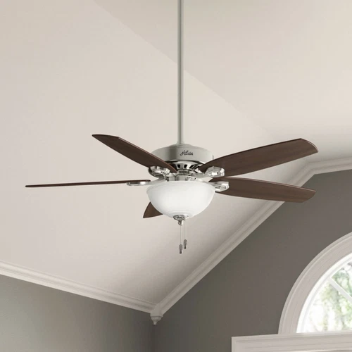 Hunter 52" Builder Deluxe Traditional Casual Ceiling Fan w/ Light and Pull Chain - Picture 13 of 30