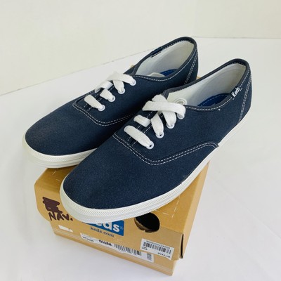 Keds Champion Oxford Canvas Fashion Sneaker Shoes Sz 7 5 Navy Ebay