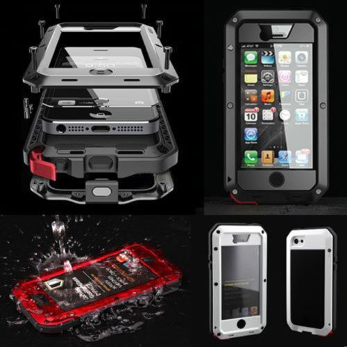 Waterproof Shockproof Gorilla Metal Case For iPhone 6S Plus 4 4S 5S 5 5C 6S - Picture 1 of 17