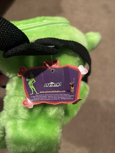 Dr Seuss How The Grinch Stole Christmas Mini Kids Book bag Backpack Pyramid 2000 - Picture 6 of 9
