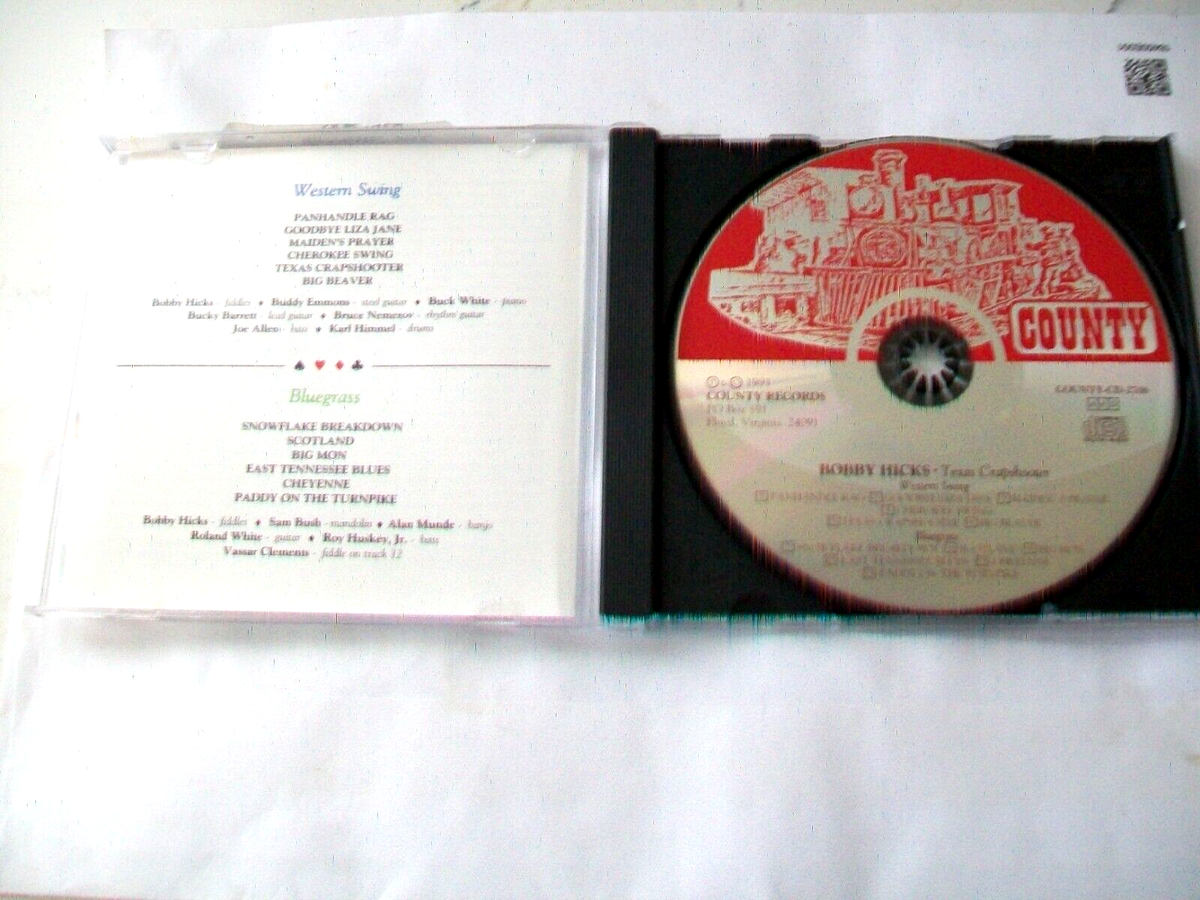 Texas Crapshooter by Bobby Hicks (Fiddle) (CD, Jun-1994