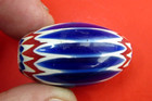 ANTIQUE MURANO ART GLASS BEAD NATIVE AMERICAN TRADE INDIAN RARE VENETIAN  LARGE — photo 9