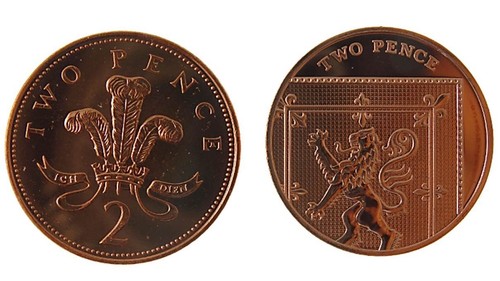 royal mint 1982 - 2018 two pence uncirculated coins - various