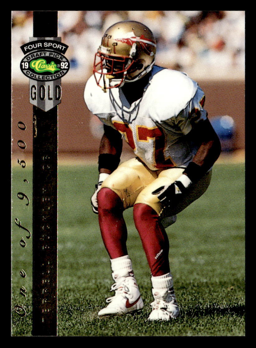 Terrell Buckley 1992 Classic Four Sport Gold  Card #127 Florida State